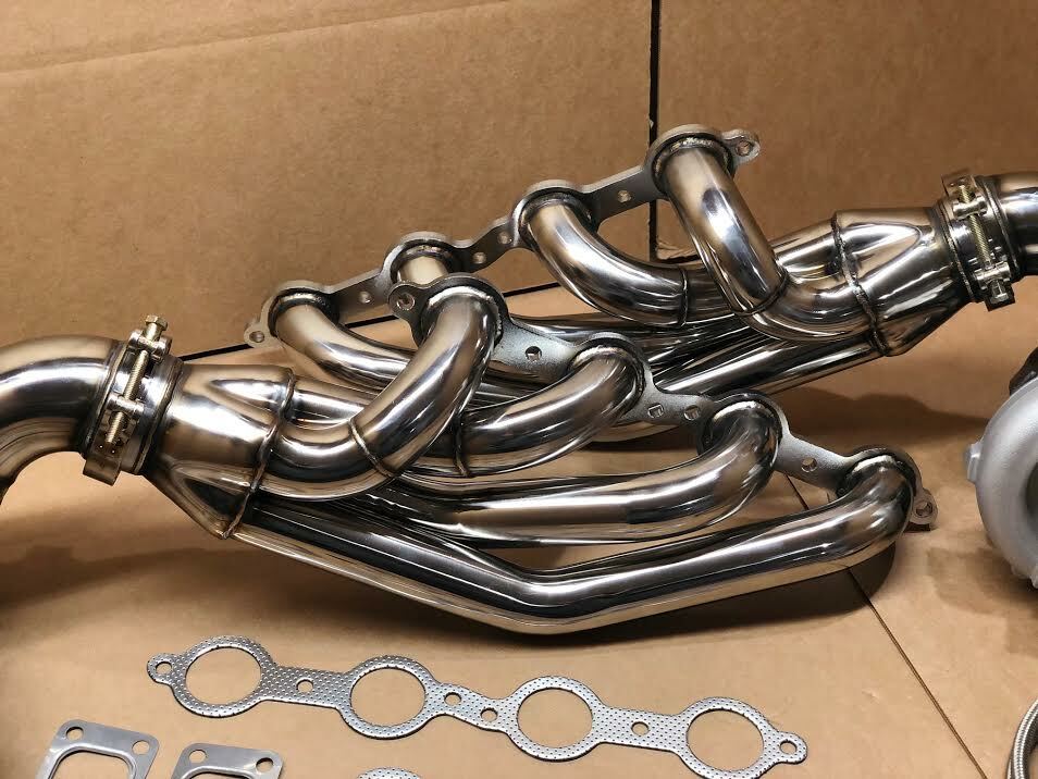 FOR GM 4.8 5.3 5.7L 6.0L 6.2L LS LSX Turbos+Manifold+Elbows+OIL LINES