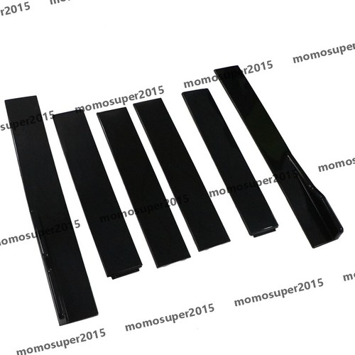 For Audi A4 B9 2015-2018 Gloss Black Side Skirts Extension Side Splitter Lip 2M - Picture 7 of 12