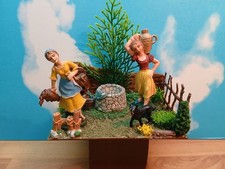 Presepe – Scenografia - Diorama - Pozzo con pastorelle 15x10