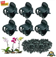 100PCS Mini Plant Clips Orchid Flower Stem Support Garden Accessories