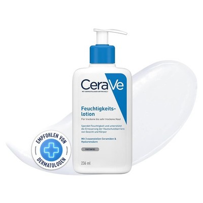 Cerave Feuchtigkeitslotion, Leichte Körperlotion Für Trockene Bis Sehr Trockene
