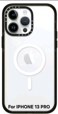 NEW CASETiFY Smart Phone Case for IPHONE 13 PRO Impact Magsafe Black & White