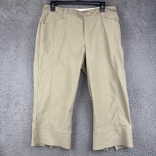 Columbia Sportswear Women's Tan Capris Pants Size 10 Polyester Blend Outdoor