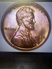 1936-S  Uncirculated BU Red With Toning Lincoln Wheat Cent  ~