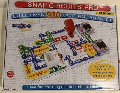 SNAP CIRCUITS PRO  ELENCO MODEL SC-500 Over 75 Parts 500 Projects STEM Complete