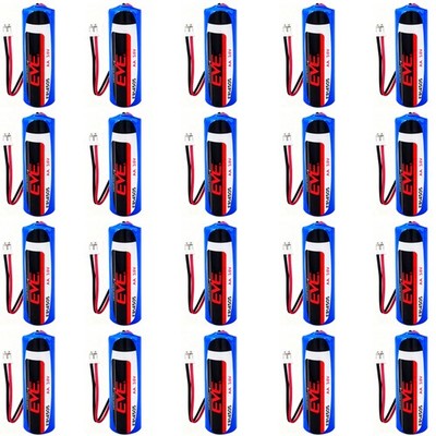 20x ER14505 2700mAh AA 3.6V Li-ion Battery with 2.0 White Plug   STOCK
