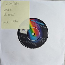 Julie Covington Don't Cry For Me Argentina Vinyl Record 7" VG+/VG+ MCA 260 1976