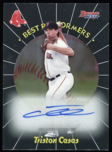 2018 BOWMAN'S BEST PERFORMERS TRISTON CASAS RC AUTO RED SOX ROOKIE /150