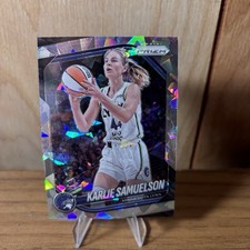 Karlie Samuelson #102 2025 Panini Prizm Cracked Ice Lynx