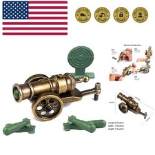 Brushed Gold Miniature Cannon Model Perfect Desktop Gift for Kids Adults