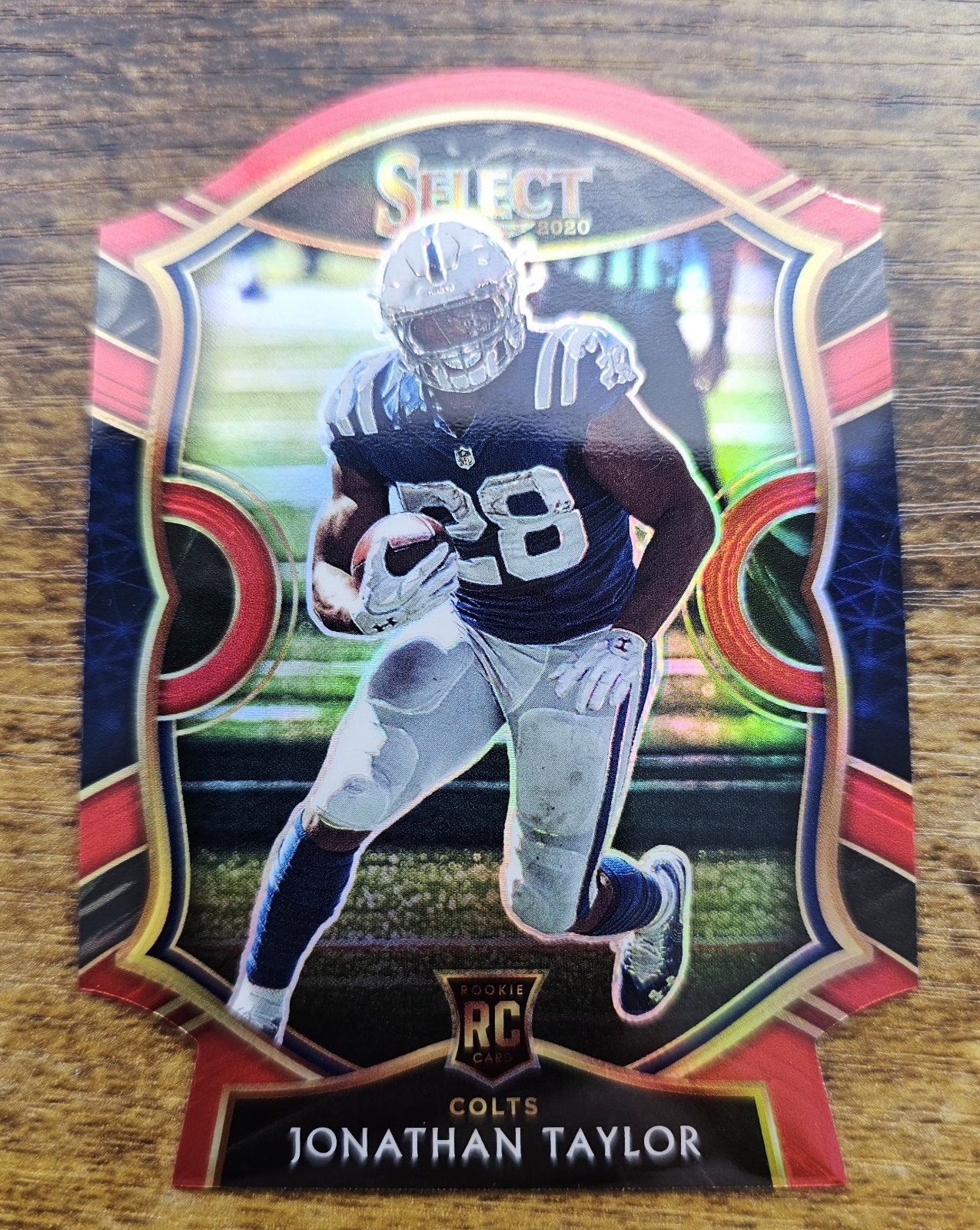 2020 Panini Select Jonathan Taylor #53 Red Prizm Die Cut NM Condition (RC)