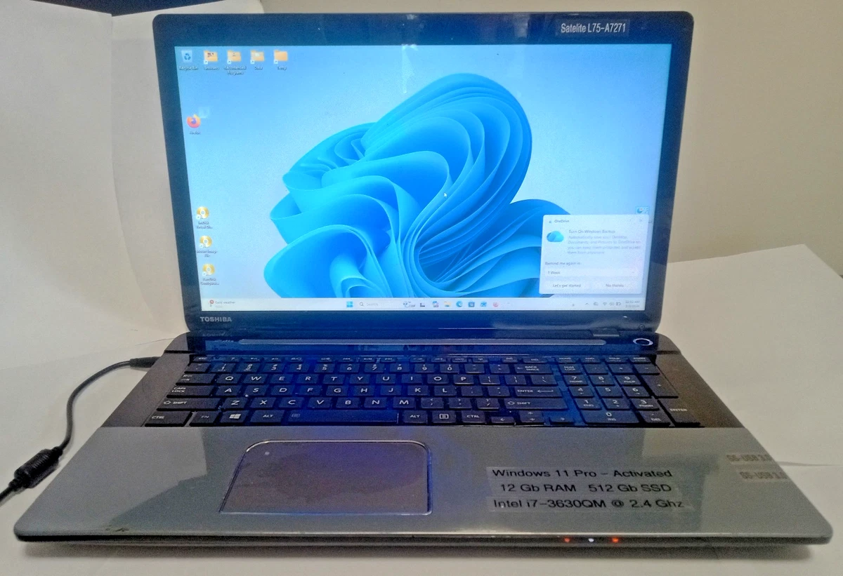 Toshiba 12 GB RAM PC Laptops & Netbooks for sale | eBay