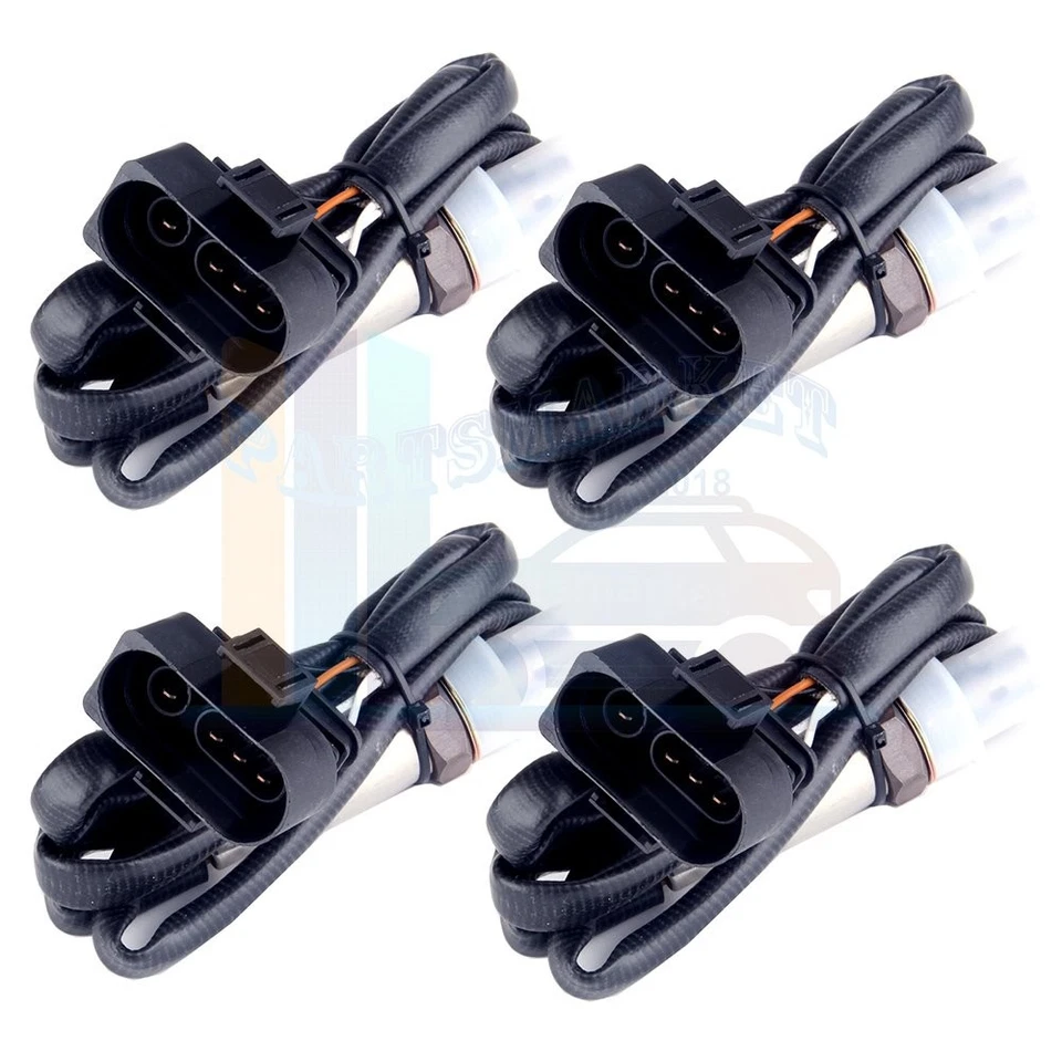 4 peças 2 upstream + 2 sensor de oxigênio downstream para 1997-1999 Audi A8 3.7L - Imagem 2 de 4