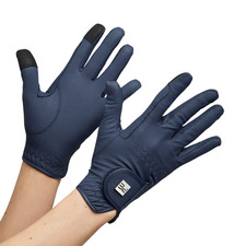 Premier Equine Womens Metaro Riding Gloves Navy