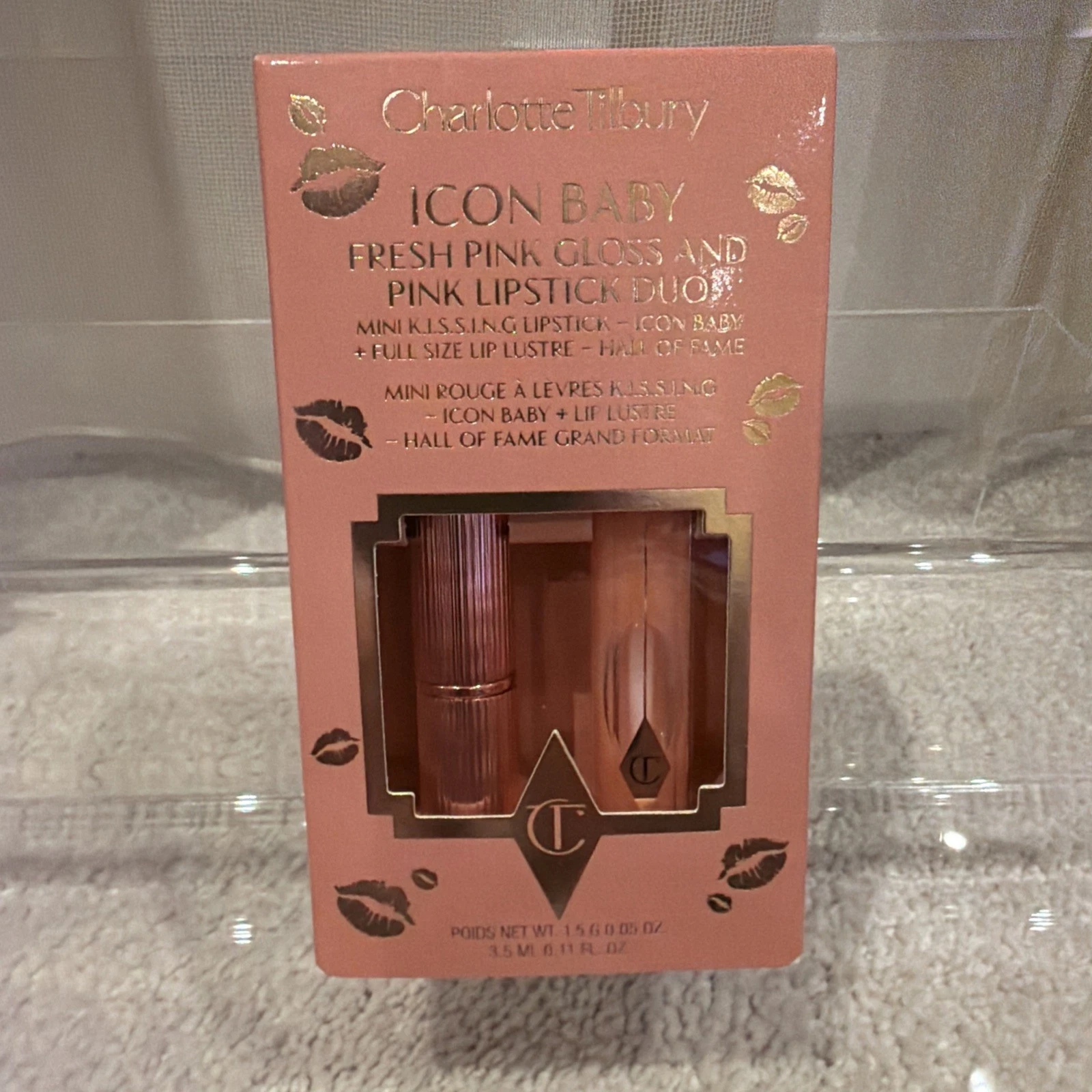 BNIB CHARLOTTE TILBURY Icon Baby Lip Kit Mini RRP £25