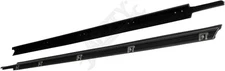 APDTY 166812 Door Glass Belt Weatherstrip Dew Wipe Seal Set; Front L&R Outer
