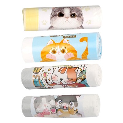 for Cat Pan Liners Litter Box Liners Drawstring Litter Bags Leak-Proof Waste Bag