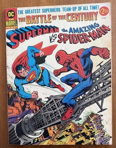 The Battle Of The Century Superman Vs The Amazing Spiderman 1976 Oversized Comic