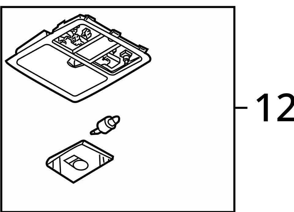 Infiniti Fx35 2003-2005 techo superior consola interior domo luz ENZI1 Foto 4 de 4