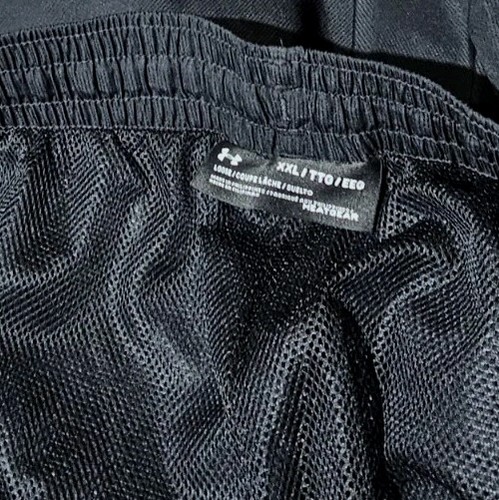 UNDER ARMOUR-Black Poly Shell, Mens Mesh Lined Athletic Wind/Rain Pants-(XXL) - Picture 5 of 5