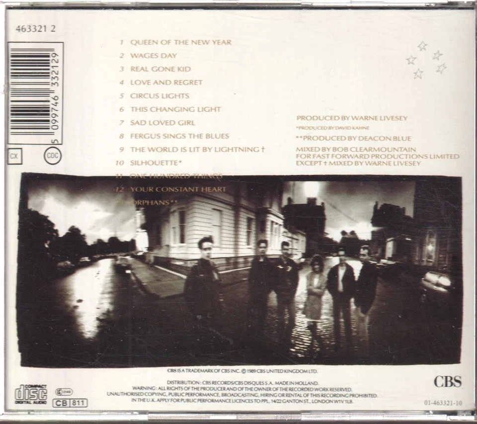 DEACON BLUE WHEN THE WORLD KNOWS YOUR NAME CD 13 track CD (4633212) EUROPE CBS 1 - Image 2 of 2