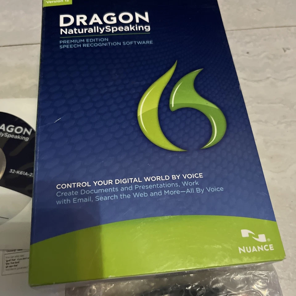 Dragon Naturally Speaking 12 Premium Edition w/Headset Microphone OPEN BOX/ NEW - Image 2 of 4