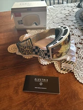 Electric Snow Goggle EGG Leopard Checker Brose/Gold Chrome Freedom of Choice