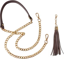 Lightweight Purse Leather Chain Strap Replacement for Shoulder and Crossbody Bag