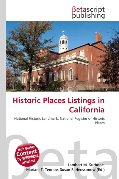 Lambert M. Surhone (U. A.) | Historic Places Listings In California | Buch-image