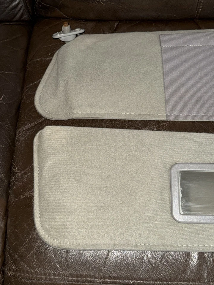 🔥 1995-1999 Chevy Tahoe Suburban Yukon Par de parasoles izquierda derecha tela gris Foto 3 de 4