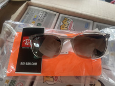 Ray Ban Transparent Frame Sunglasses Brand New Authentic RB Style with Case