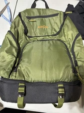 Eddie Bauer  Picnic Wine Cooler Bag Outdoor Insulated Green Camping Backpack