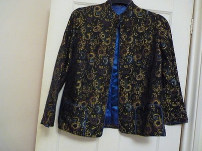 VINTAGE WOMEN'S CHINESE JACKET FULLY LINED CHEST 38'' DEBENHAM & FREEBODY LONDON