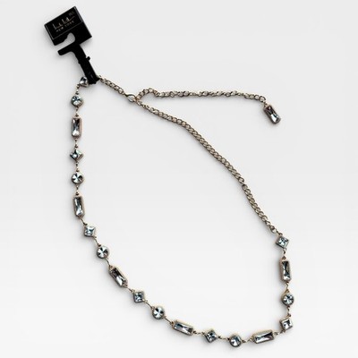 Nicole Miller Chain Belt Gold Tone Medium-Large Jeweled  display picture 1