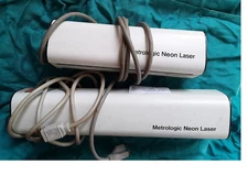 2 Vintage Metrologic Instruments Neon Lasers ML820 - For Parts or Fixing