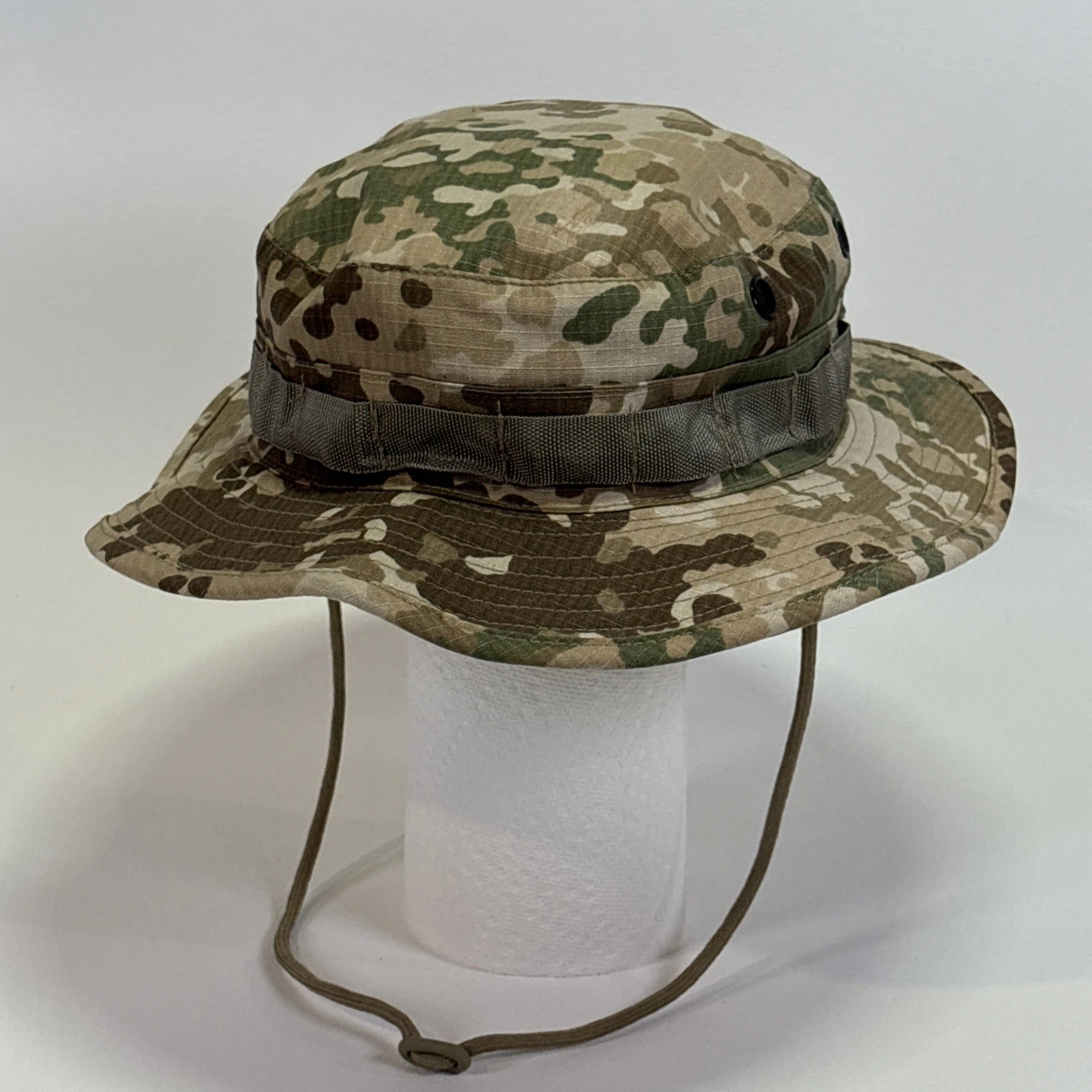 Mil-TEC German Camo Boonie Hat Sun Hot Weather Type III Tactical Vented XL