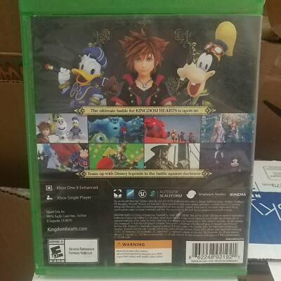 Kingdom Hearts 3-Microsoft Xbox One-Disney-SquareEnix-complete