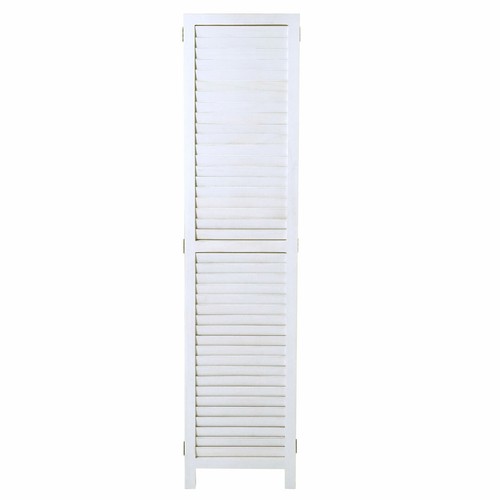 Paravent MCW-C30, Raumteiler Trennwand Sichtschutz Shabby Vintage 170x120cm weiß - Bild 2 von 5