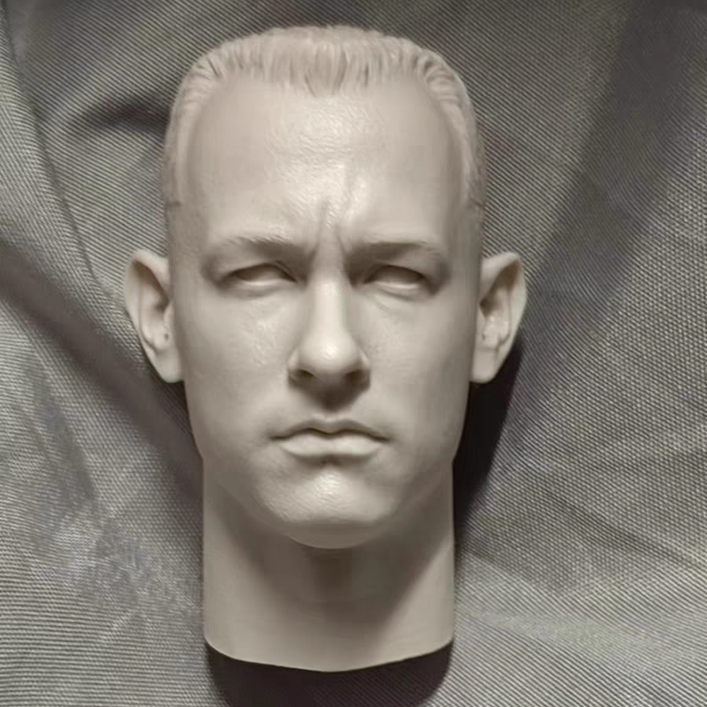 Forrest Gump 1/6 Scale Head Carving Unpainted Model Figure