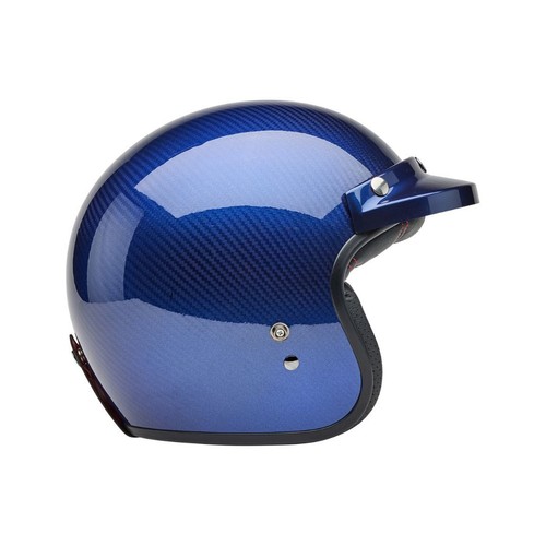 Bell Custom 500 Carbon Helmet (Steve McQueen Le Mans Metallic Blue)