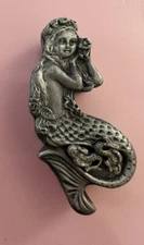 Torino Pewter Mermaid Trinket Box Earrings & Brooch