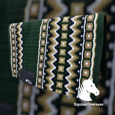 Western Horse Saddle Pad Blanket 100% New-Zealand Wool - Custom Your own Design