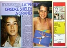 *BROOKE SHIELDS = 2 PAGES 1980 FRENCH CLIPPING