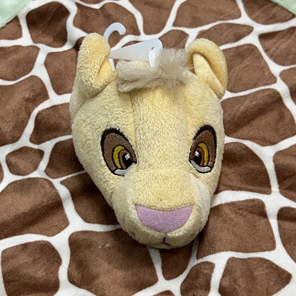Disney Bebé Rey León Simba Verde Marrón Jirafa Manchas Manta de Seguridad Juguete Lovey Foto 2 de 4