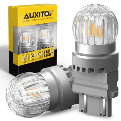 AUXITO 7443 7440 Red Strobe LED Flash Blinking Brake Tail Light/Parking Lamp 48W