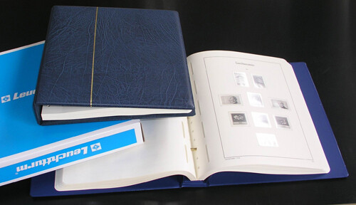 Leuchtturm Sf Vordruckalbum Liechtenstein 1970-2009 Im Blauen Schraubbinder Neu!-image