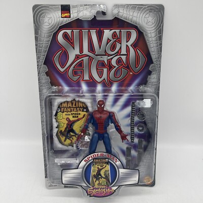 Marvel Comics Silver Age Spider-man Toybiz Rare Figure UK