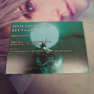 Final Fantasy VII Anniversary Art Museum Key Visual 5 1-014 | eBay