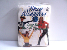 Body Wrappers Adult Size XLG White Long Sleeve Midriff Turtleneck 206