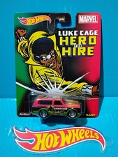 2014 HOT WHEELS POP CULTURE MARVEL LUKE CAGE 70 CHEVY BLAZER 4x4 SUV WAGON 